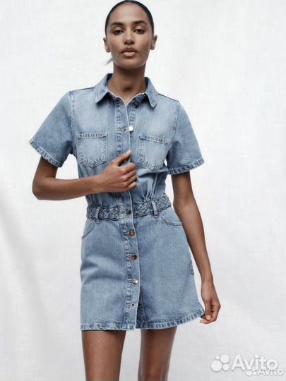 Новое джинсовое платье Zara