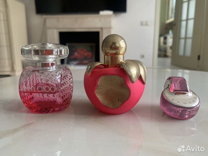 Парфюм женский gimmy choo, nina ricci, bvlgari