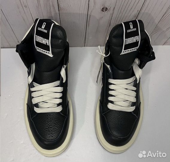 Кеды rick owens converse turbowpn на руках