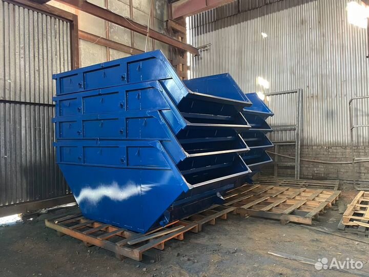 Контейнер (лодочка) 8м3, толщина 3мм, синий