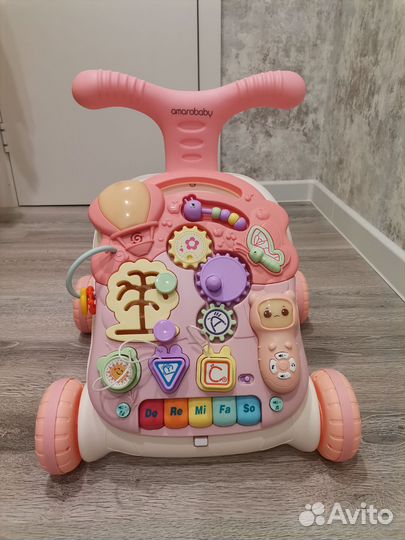 Каталка ходунки детские, толокар, Бизиборд