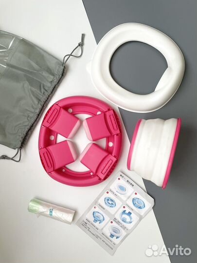 Складной дорожный горшок туалет детский