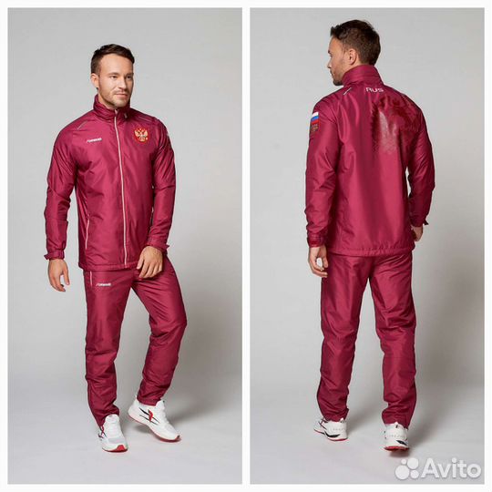 Костюм ветрозащитный мужской (бордовый)