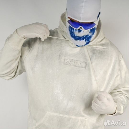 Худи Supreme x Maison Margiela ручная покраска