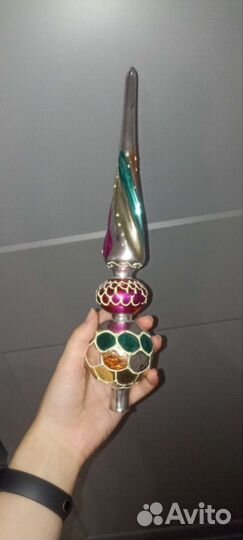 Шпиль верхушка ёлочная игрушка ссср/гдр наконечник