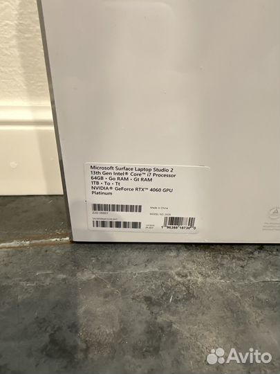 Surface Laptop Studio 2 i7 1TB 64GB RTX 4060