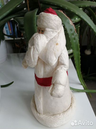 Старинный Дед Мороз из СССР, 23 см. папе-Маше