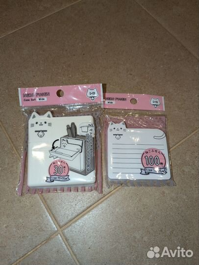Блокнотик с котиком в комплекте с кейсом