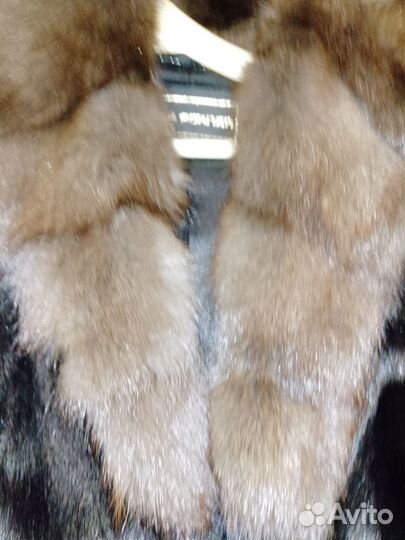 Шуба норковая с капюшоном