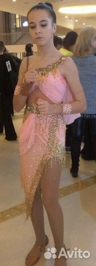 Платье спортивные бальные танцы латина Ю 2 - мол