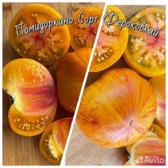 Семена желто-красных томатов