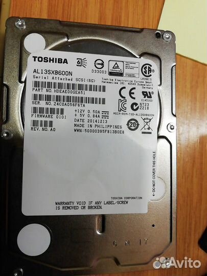 Жесткий диск Toshiba sas