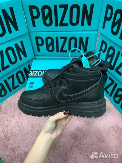 Nike Air Force 1 High Gore Tex Черные Оригинал Poi