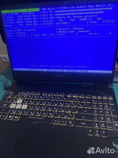 Игровой ноутбук asus FX505DT TUF