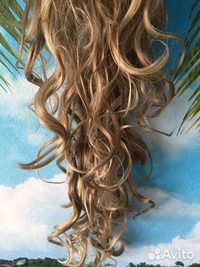 Волосы на заколках, парик, шиньон