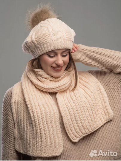 Комплект шапка и шарф