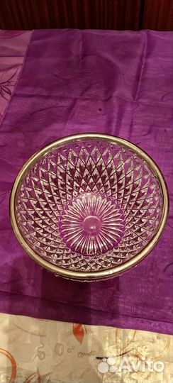 Хрустальная салатница СССР