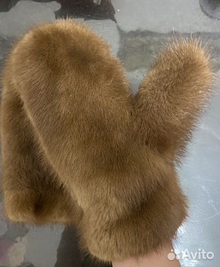 Варежки норковые