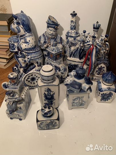 Фигуры в стиле гжель