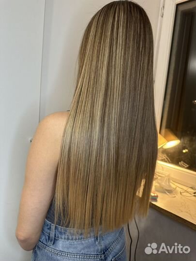 Кератиновое выпрямление волос