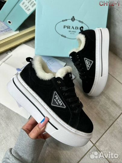 Кеды зимние женские prada