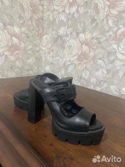 Сабо женские 37 размер натуральная кожа