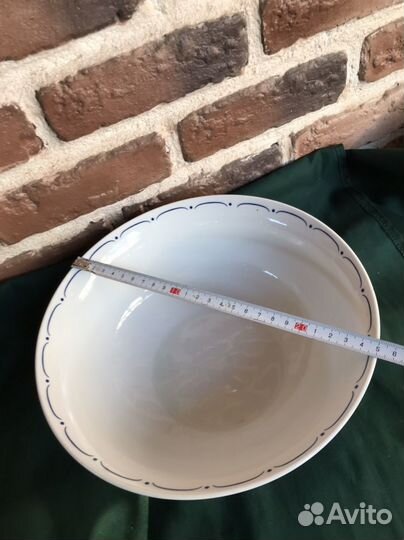 Блюдо и салатники синий лук Германия