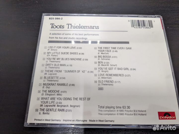 Toots Thielemans The silver collection 1985 CD