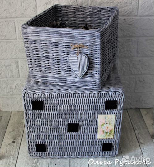 Корзина плетёная для хранения