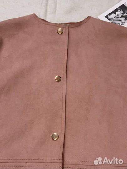 Замшевый кардиган-тренч Zara