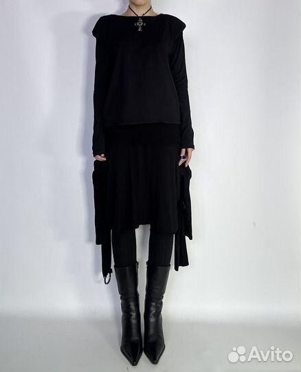 Топ с подплечниками Винтаж