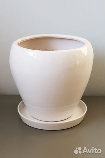 Горшок керамический для цветов, 23 см