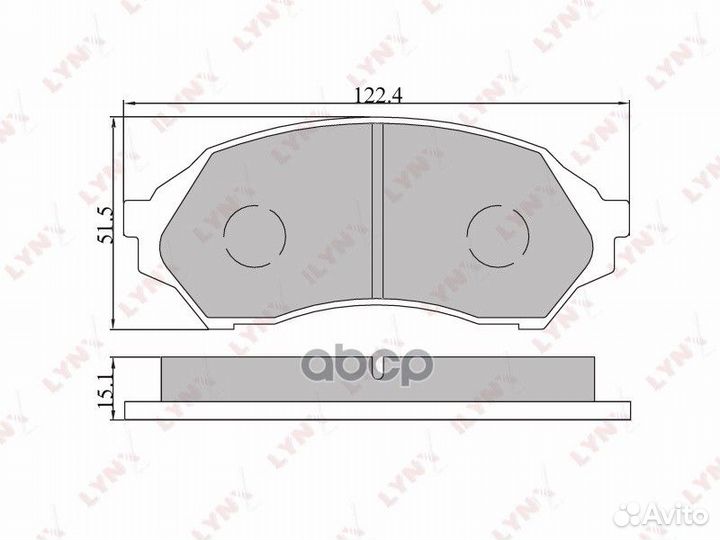 Колодки тормозные дисковые перед BD5103 LYN