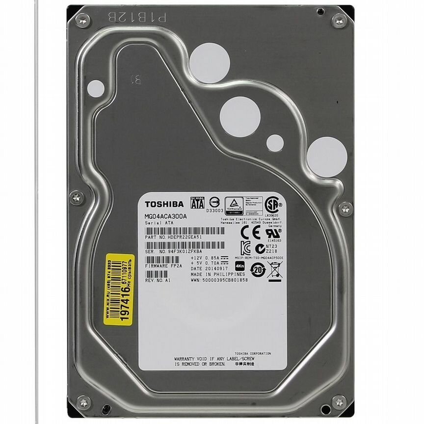[MG04ACA300A] Жесткий Диск Toshiba 3tb Sata3 3,5" Mg04aca300a
