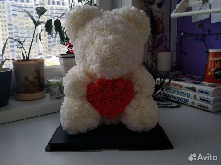 Мишка из роз