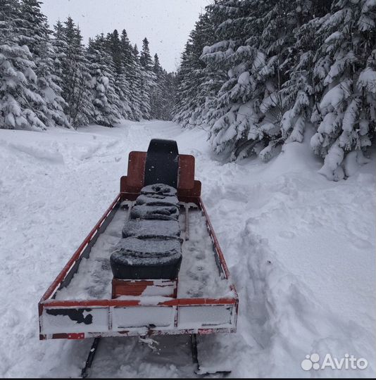 Сани для снегохода пассажирские-грузовые