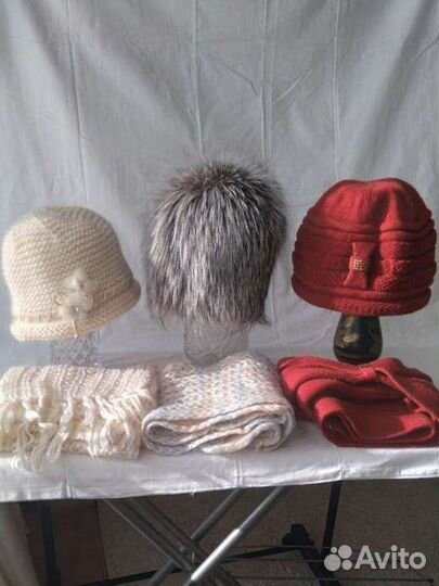 Шапки зимние женские новые