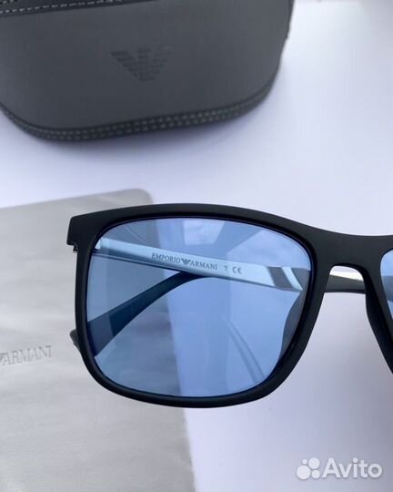 Очки emporio armani синие полярризационные