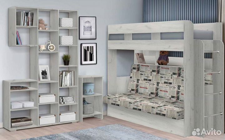 Кровать 2х ярусная с диваном. В наличии