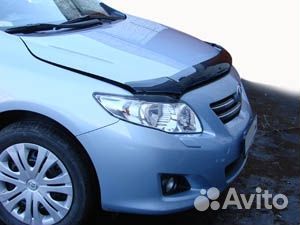 Дефлектор капота темный toyota corolla 2007-2013