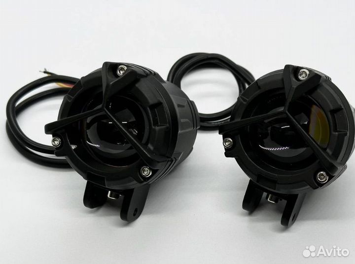 LED птф для мотоцикла 23W Желтый/Белый