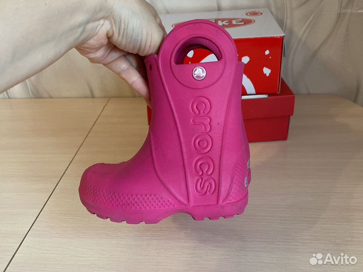 Резиновые сапоги для девочки crocs, C7