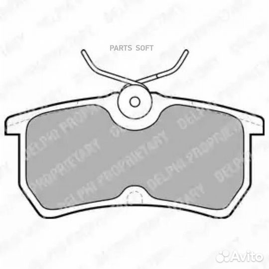 Delphi LP1316 Колодки торм дисковые