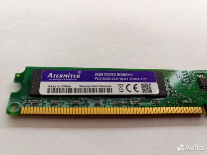 Модуль памяти Atermiter DDR2 dimm pc2-6400-cl6 2gb