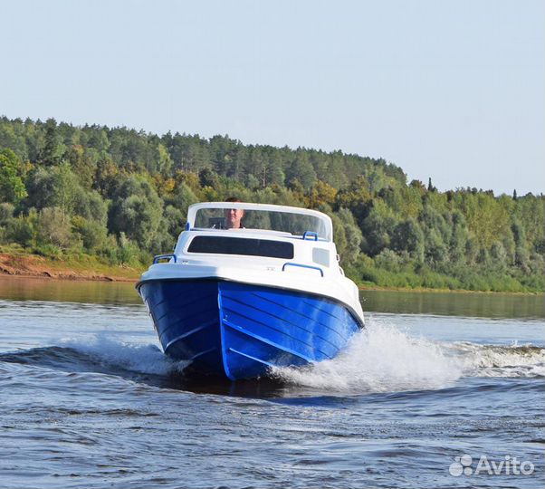 Неман 500 новый комбинированный катер с каютой