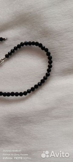 Браслет из натурального камня, шпинель