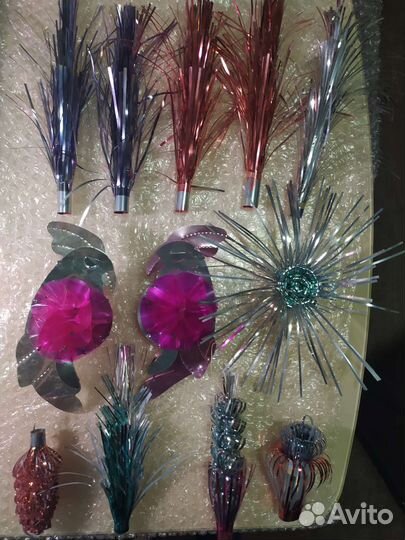 Елочные игрушки СССР мягкие