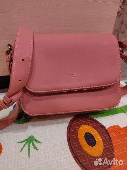 Сумка женская через плечо розовая