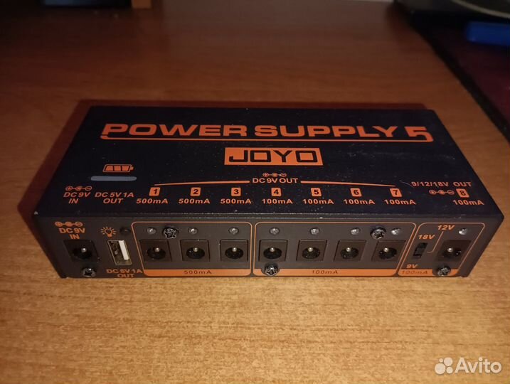 Блок питания для гитарных эффектов Joyo JP-05