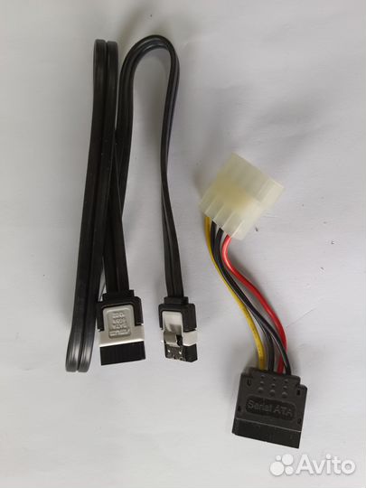 Кабель SATA-SATA с защёлками, Кабель Molex- SATA